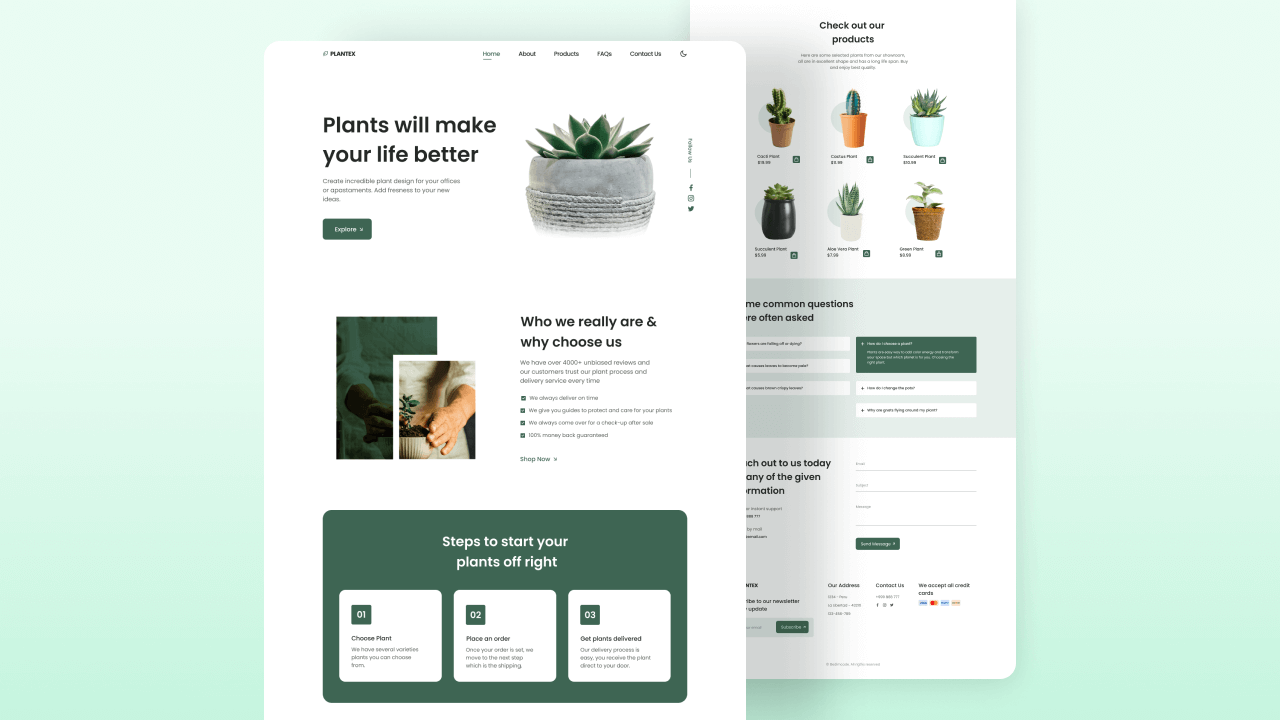 Responsive Plants Website